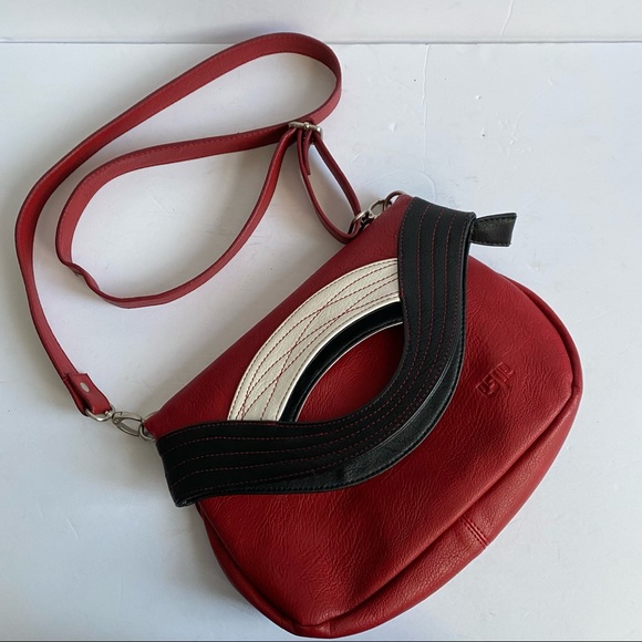 Espe red convertible cross-body bag - Picture 3 of 11